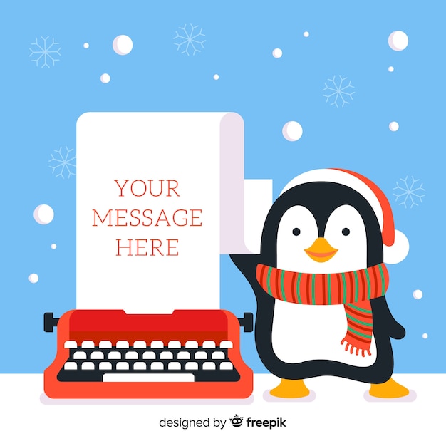 typing penguin