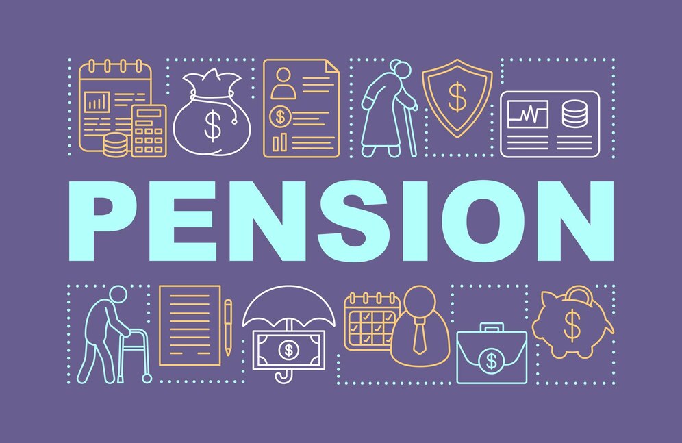 premium-vector-pension-word-concepts-banner-retirement-income-fund