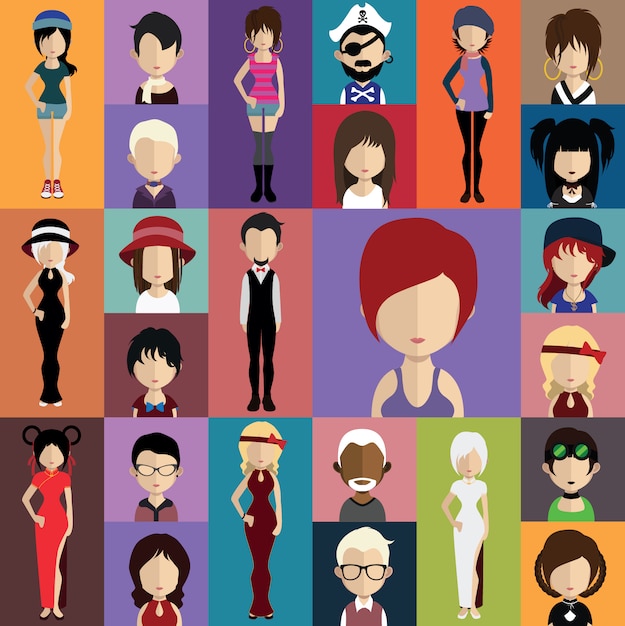 People avatars collection