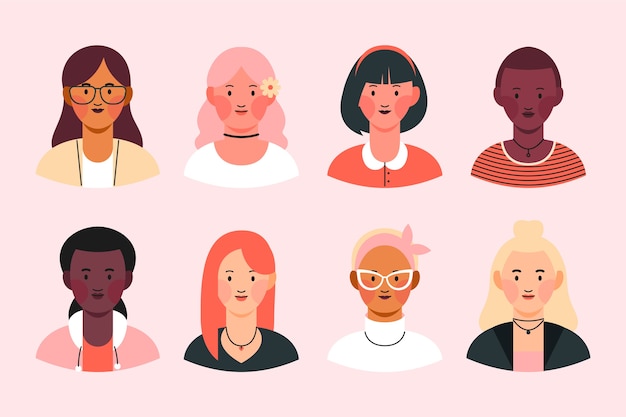 Free Vector People Avatars Set