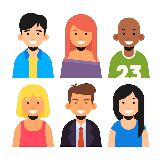 People avatars | Free Vector