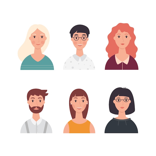 Premium Vector | People avatars