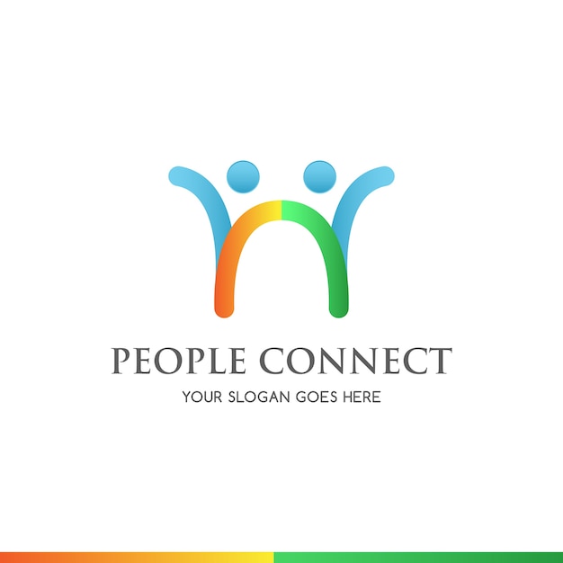 Download Free People Connect Company Logo Premium Vector Use our free logo maker to create a logo and build your brand. Put your logo on business cards, promotional products, or your website for brand visibility.