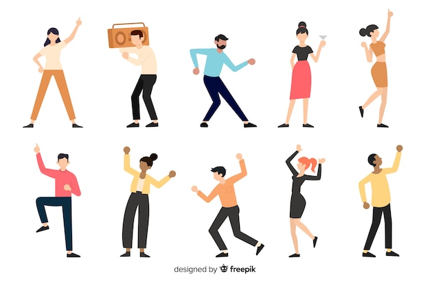 Free Vector | People doing different actions