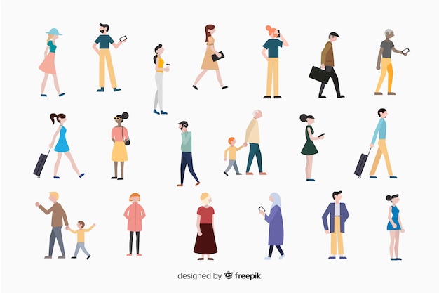 Free Vector | People doing different actions