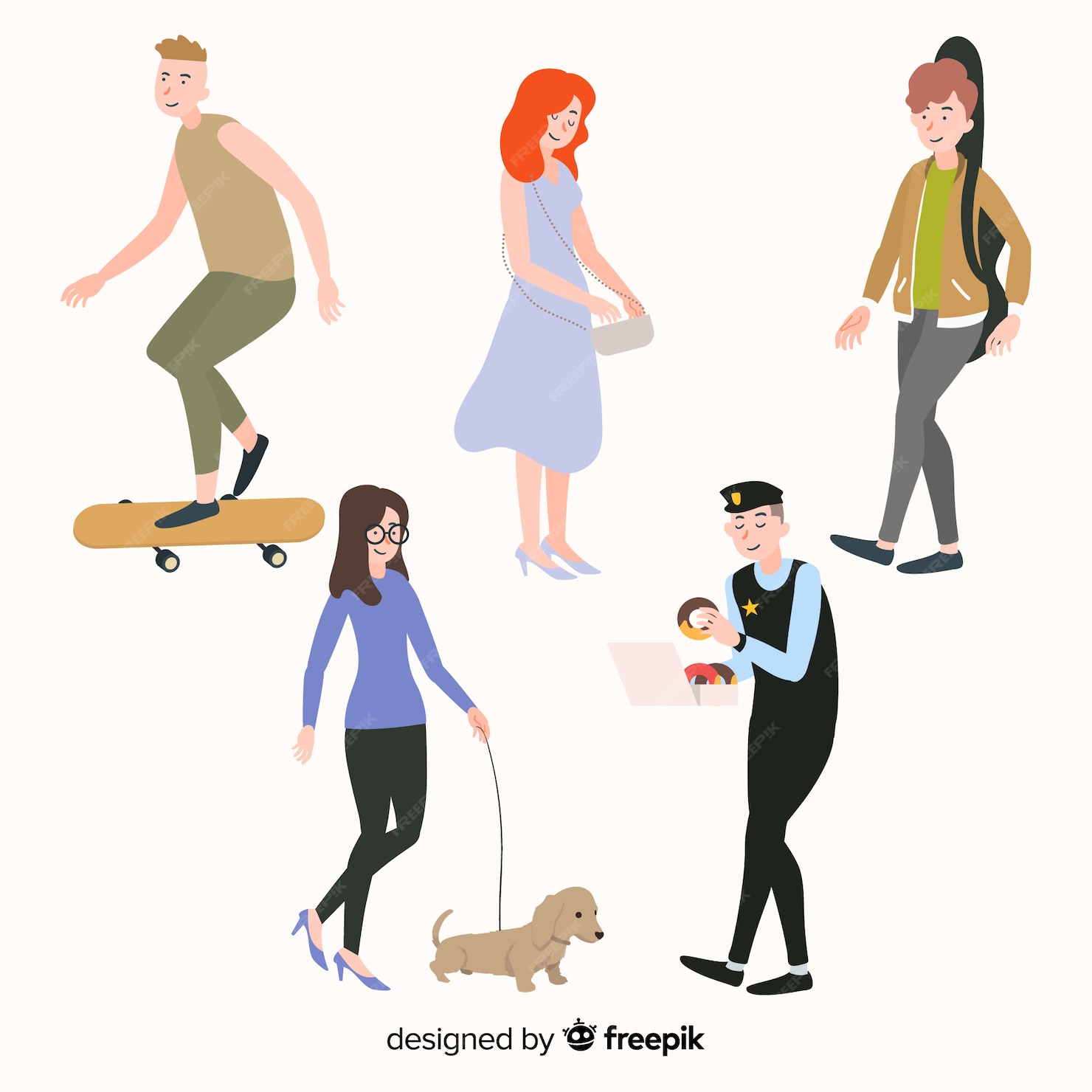 Free Vector | People doing things