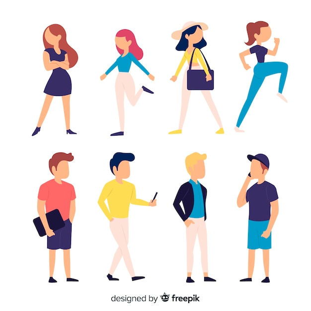 Free Vector | People doing things