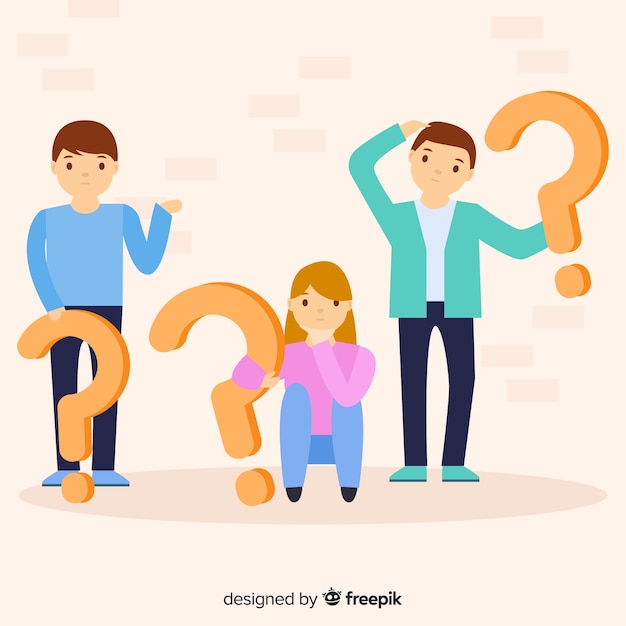Download Free People Holding Question Marks Background Free Vector Use our free logo maker to create a logo and build your brand. Put your logo on business cards, promotional products, or your website for brand visibility.