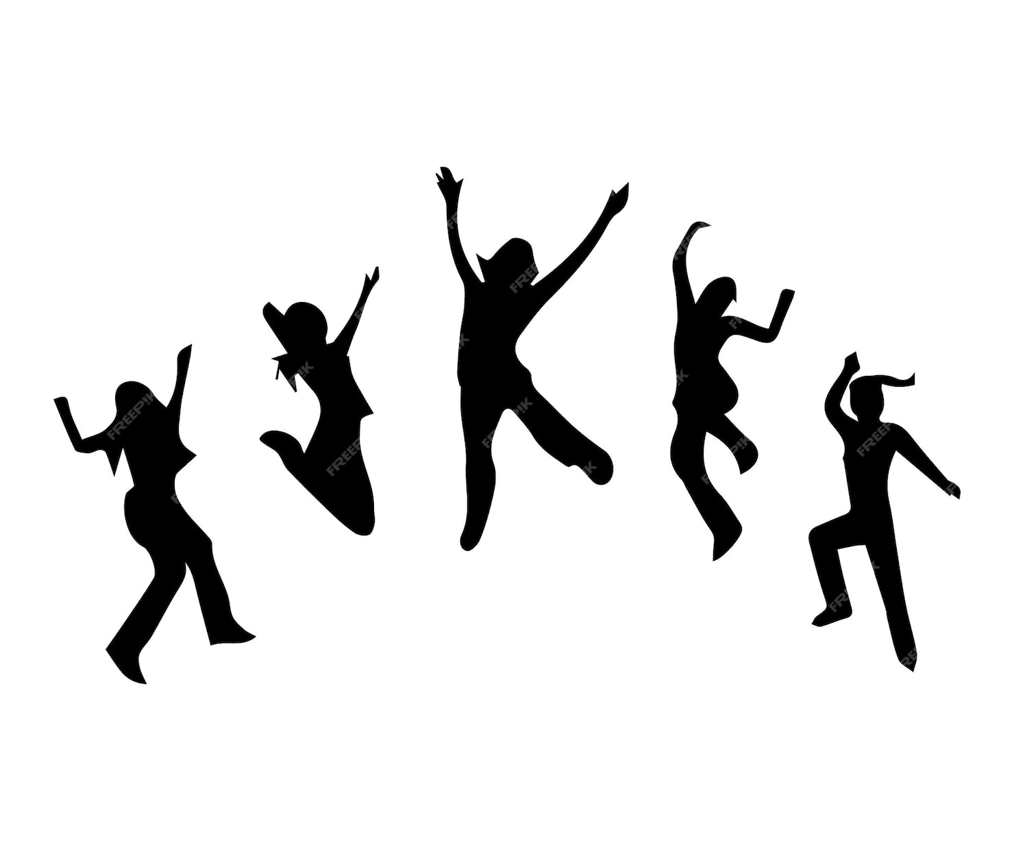 Premium Vector | People jumping