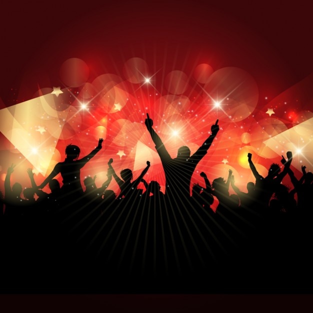 Free Vector | People in a nightclub outline
