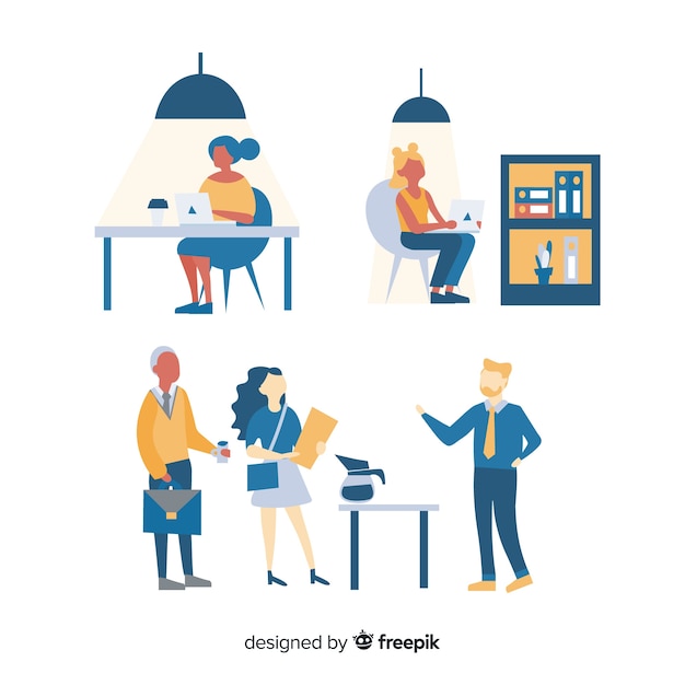 People at the office | Free Vector