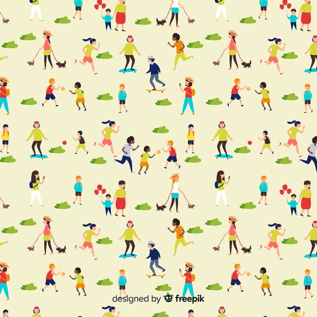 People pattern | Free Vector