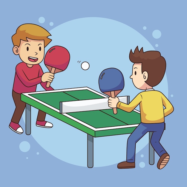 table tennis illustration free download