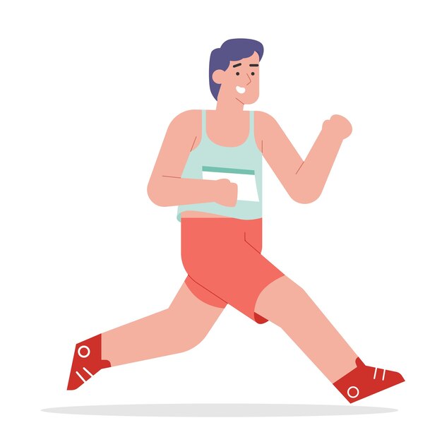 Premium Vector | People running