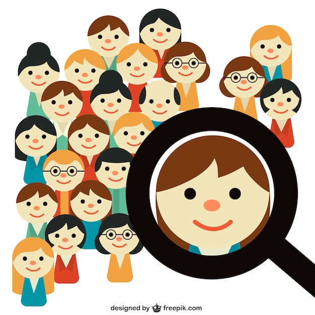 Free Vector People Search