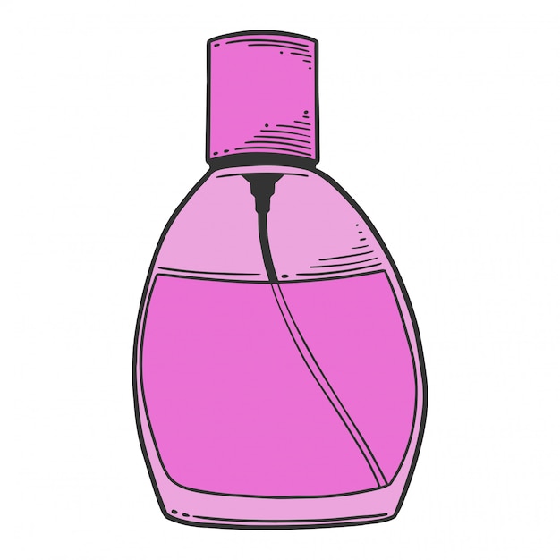 Premium Vector | Perfume bottle.