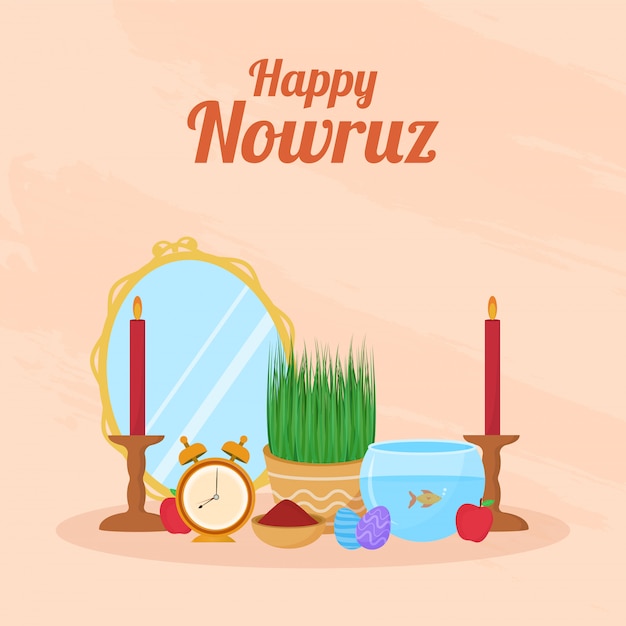 Premium Vector Persian new year happy nowruz background.