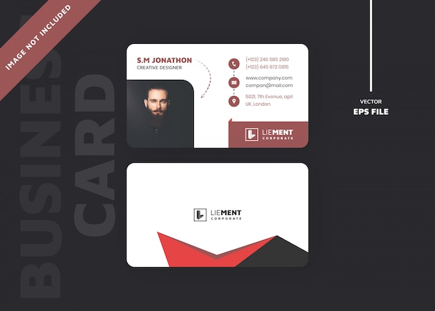 Premium Vector Personal Business Card Template