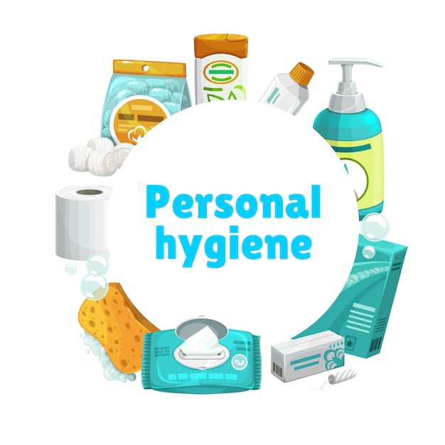 Premium Vector | Personal hygiene and care, banner