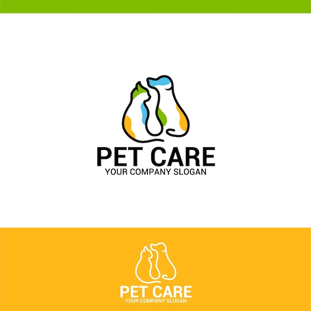 Premium Vector | Pet care logo