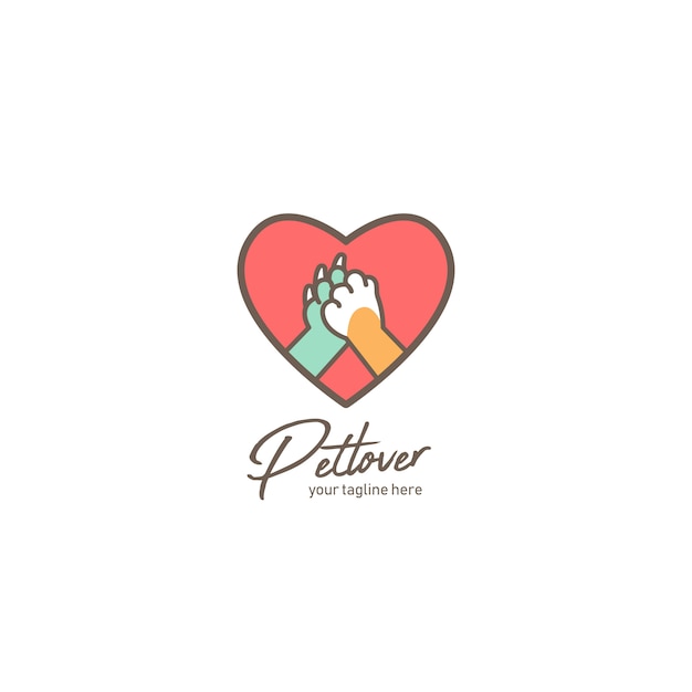 Premium Vector | Pet lover logo