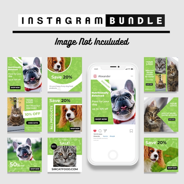 Premium Vector Pet Shop Instagram Post Template