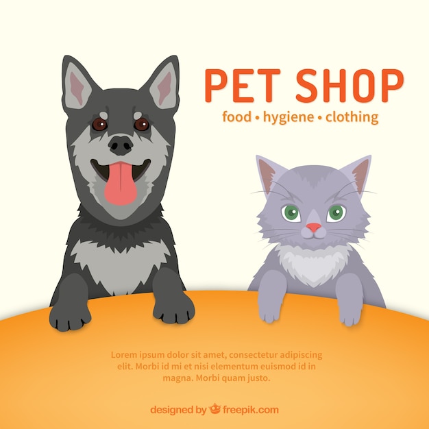 Pet shop template | Free Vector