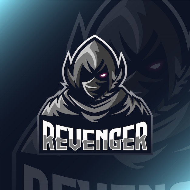 Phantom revenge logo mascot illustration | Premium Vector