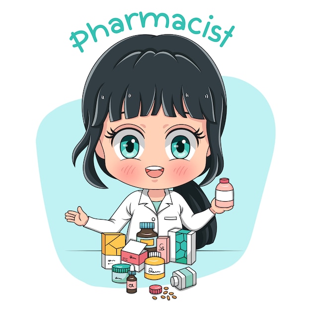 Premium Vector | Pharmacist character