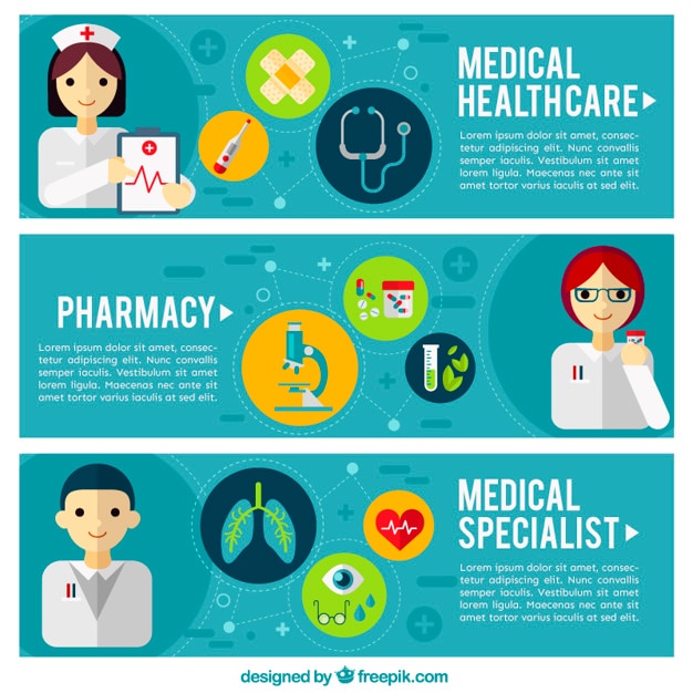 Pharmacy banners Vector | Premium Download