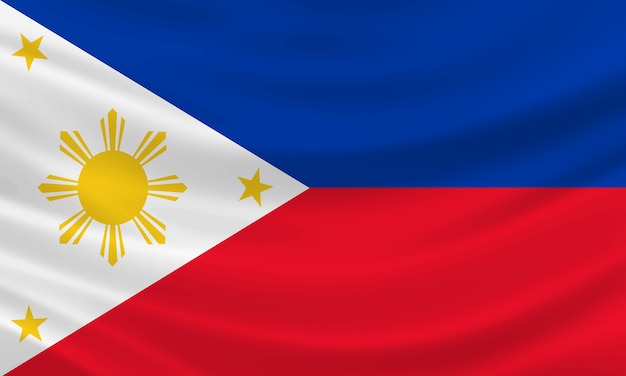 Premium Vector | Philippines flag waving in the wind