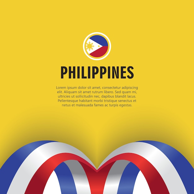 フィリピン独立記念日ベクトルテンプレートデザインイラスト プレミアムベクター