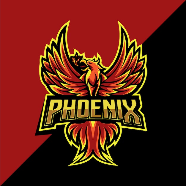 Premium Vector | Phoenix esport mascot logo design