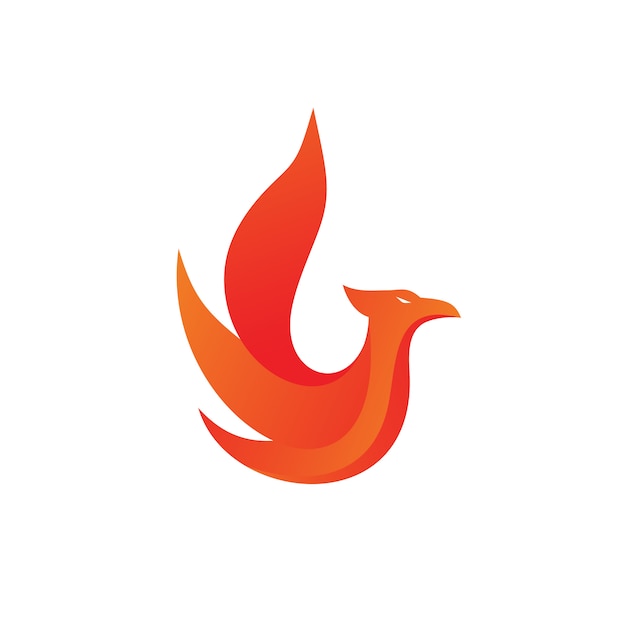 Premium Vector | Phoenix fire logo vector