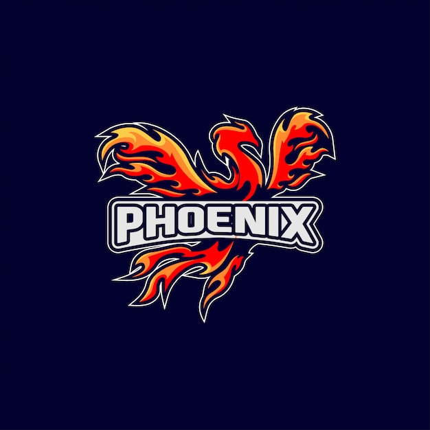 Download Vector Blue Phoenix Logo PSD - Free PSD Mockup Templates