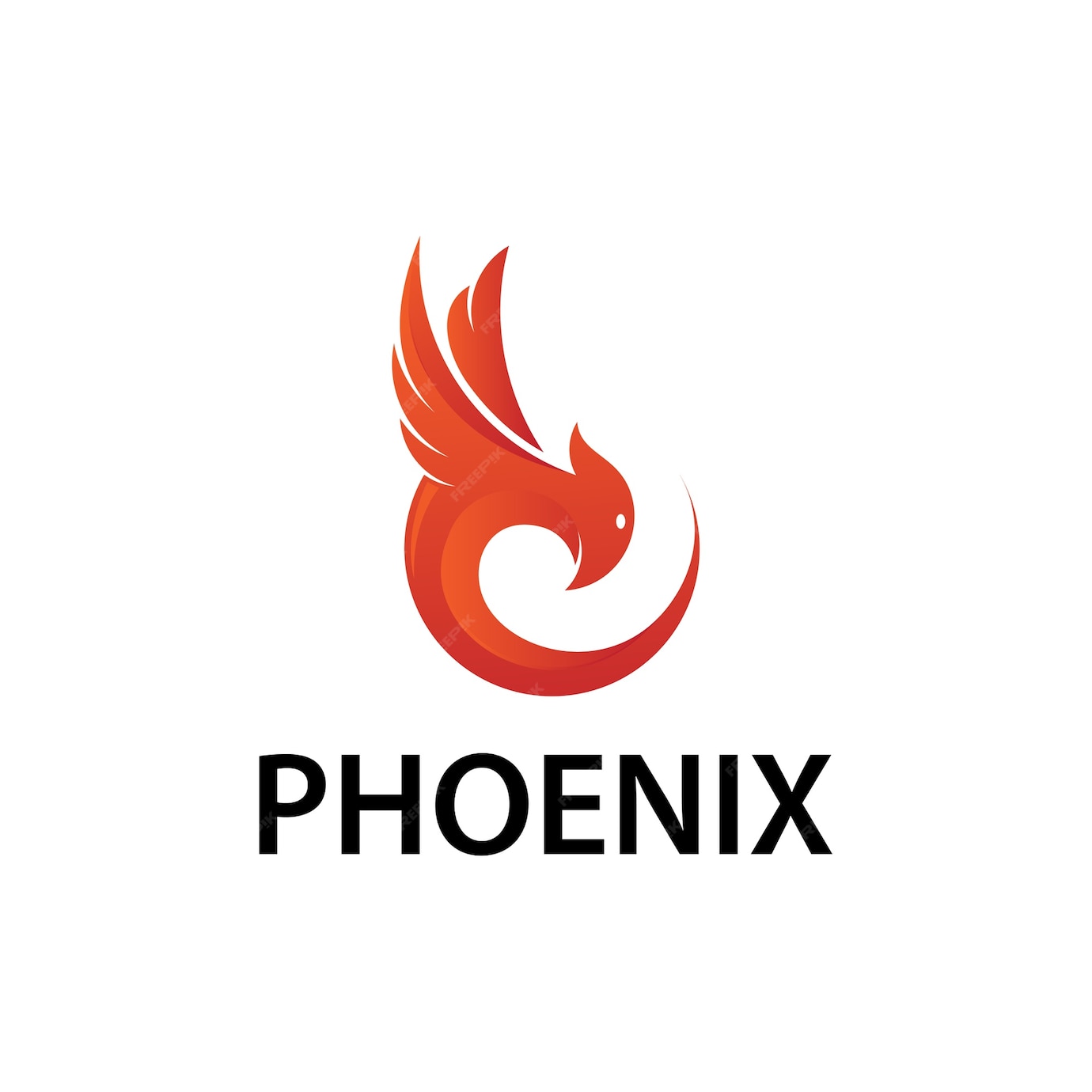 Premium Vector | Phoenix logotype