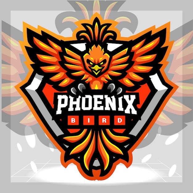 Premium Vector | Phoenix mascot esport logo design