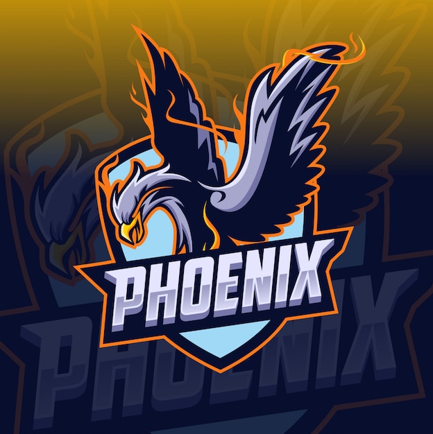 Premium Vector | Phoenix mascot esport logo