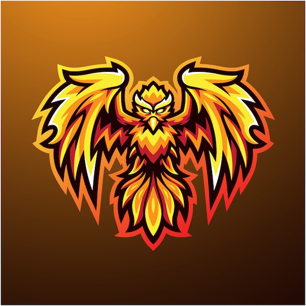 Premium Vector | Phoenix mascot logo