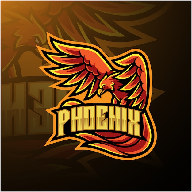 Premium Vector | Phoenix sport mascot logo design