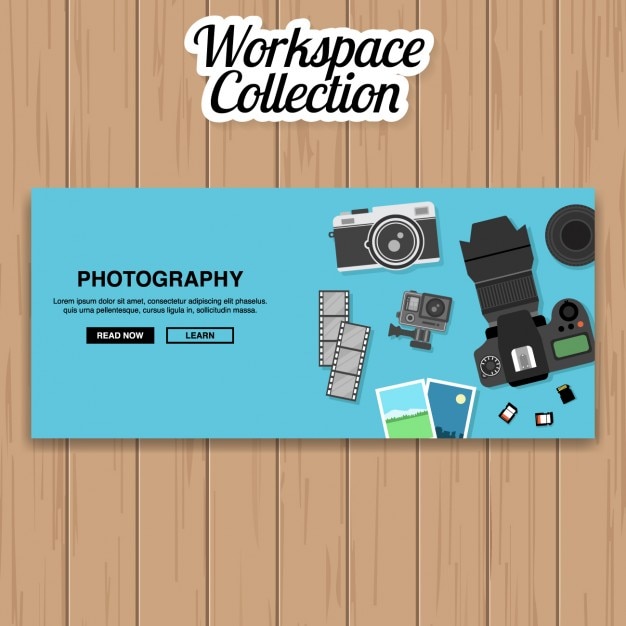 Free Vector Photography Banner Design