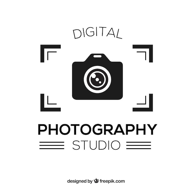 Download Free Download This Free Vector Photography Logo In Black Color Use our free logo maker to create a logo and build your brand. Put your logo on business cards, promotional products, or your website for brand visibility.