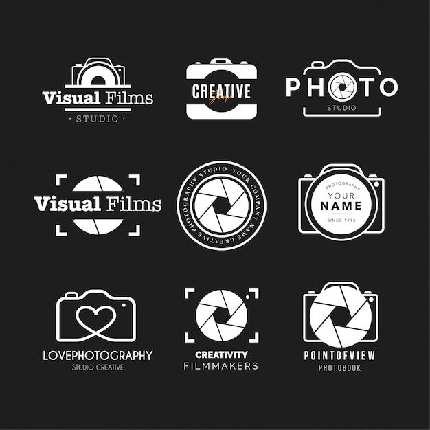 Download Free Photography Logo Collection Free Vector Use our free logo maker to create a logo and build your brand. Put your logo on business cards, promotional products, or your website for brand visibility.