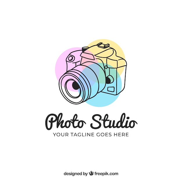 Free Vector Photography Logo With Side View