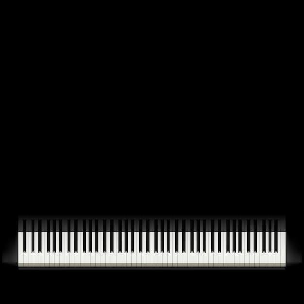 Premium Vector | Piano black background