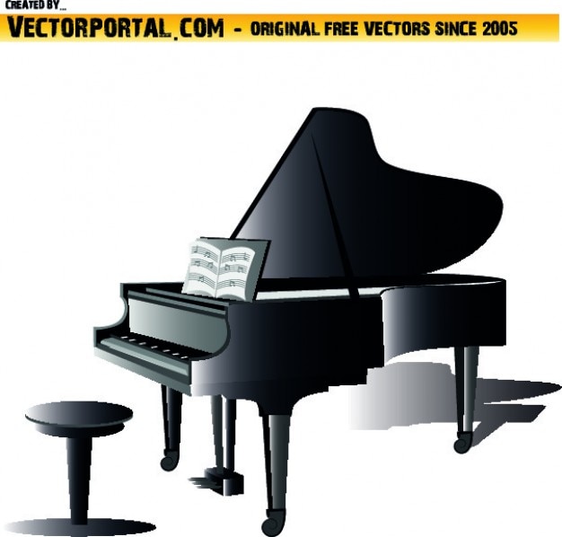 free music clip art piano - photo #33