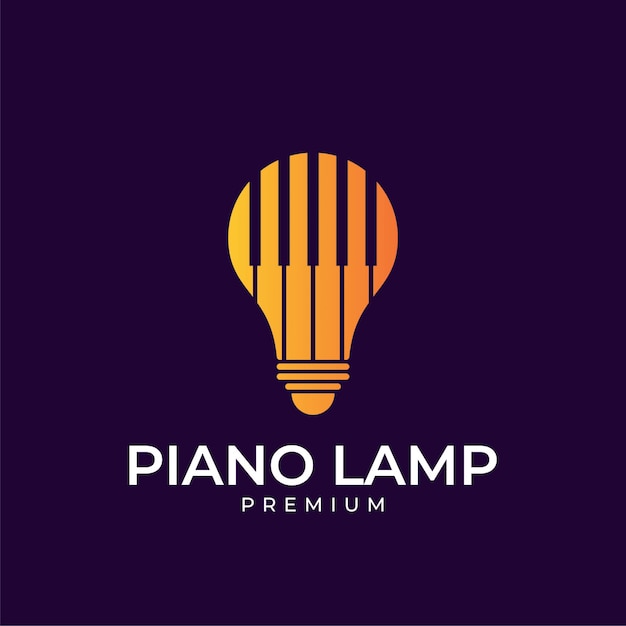 Download Free Piano Lamp Logo Design Premium Vector Use our free logo maker to create a logo and build your brand. Put your logo on business cards, promotional products, or your website for brand visibility.