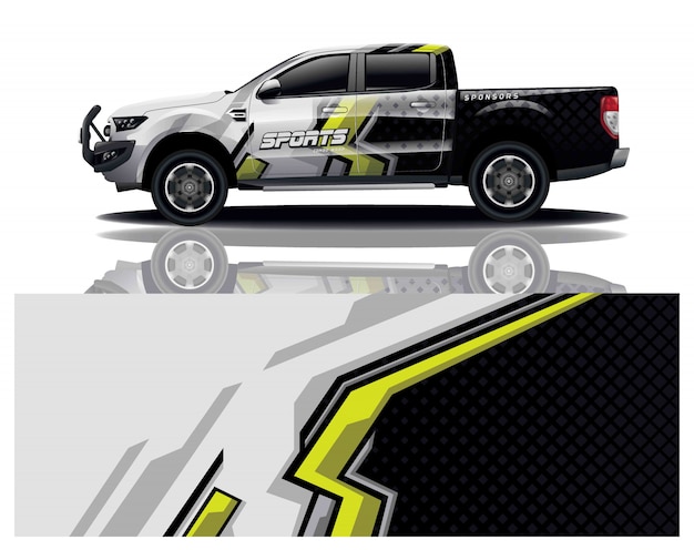 Download Free Pick Up Truck Decal Wrap Premium Vector Use our free logo maker to create a logo and build your brand. Put your logo on business cards, promotional products, or your website for brand visibility.