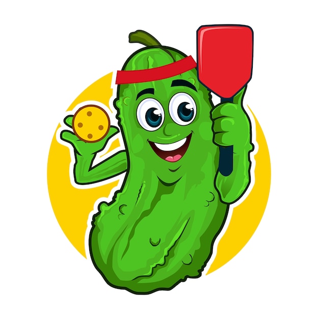 Premium Vector Pickle mascot cartoon