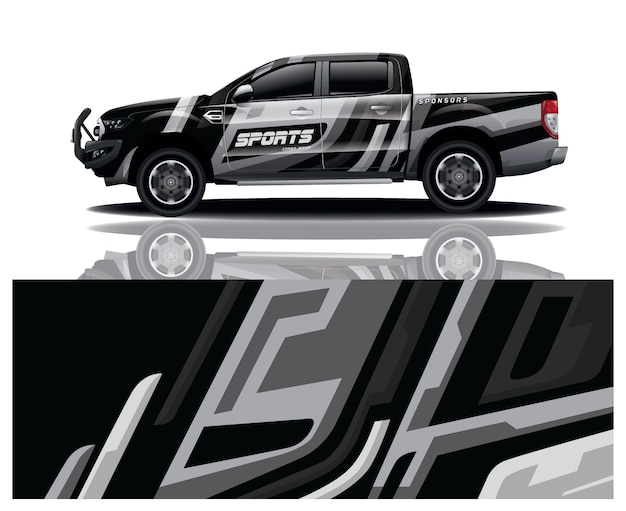 Download Free Pickup Truck Decal Wrap Premium Vector Use our free logo maker to create a logo and build your brand. Put your logo on business cards, promotional products, or your website for brand visibility.